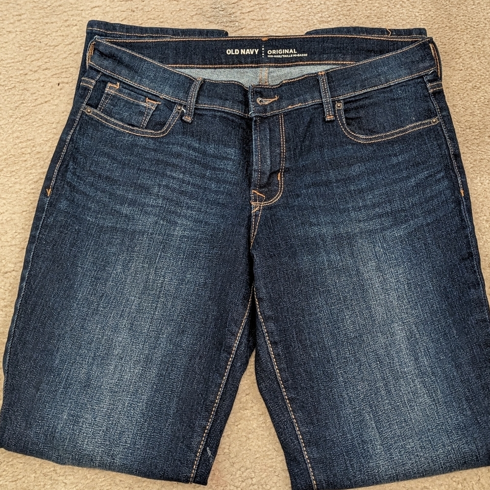 OLD NAVY ORIGINAL MID-RISE JEANS, SZ 6